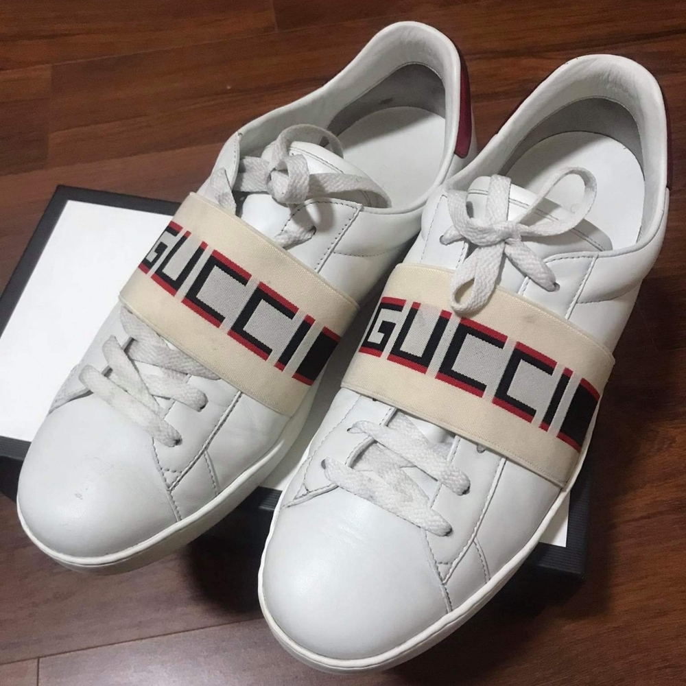 Gucci Ace Stripe Sneaker Size 10